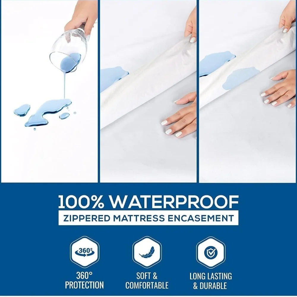 Utopia Bedding Twin Mattress Protector Zippered